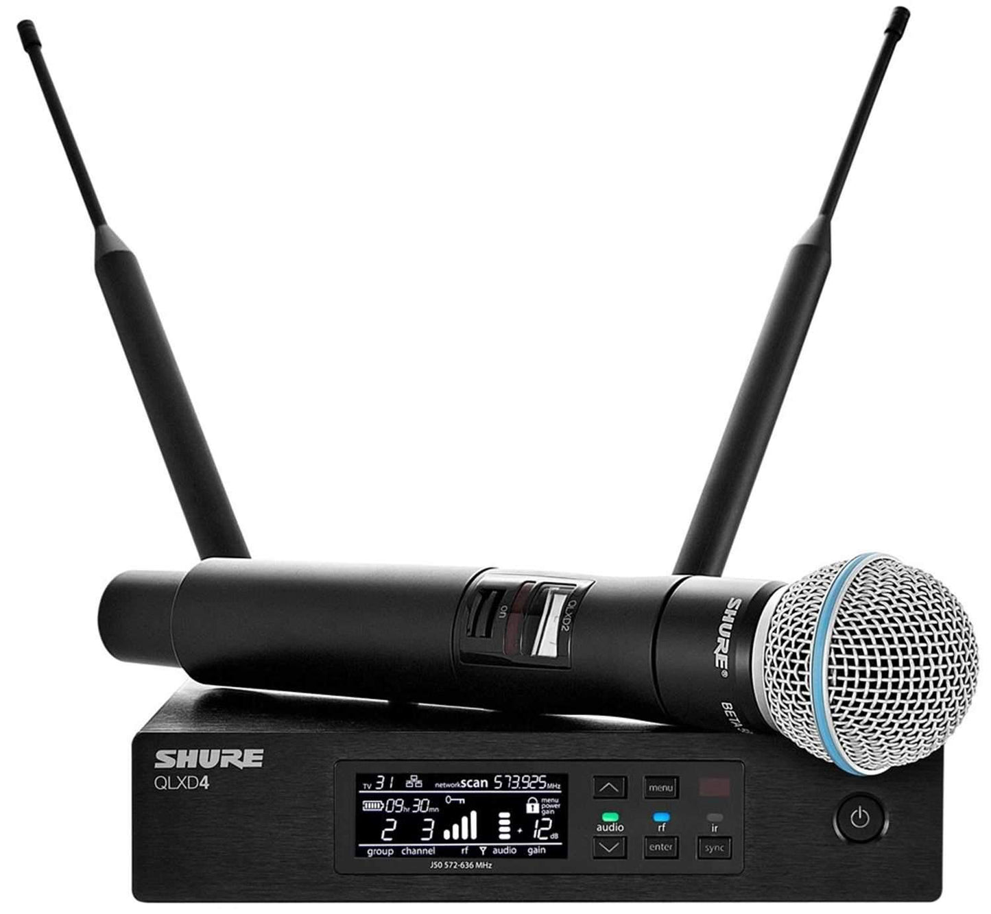 Shure QLXD Wireless Handheld Mic Sys with Beta58 X52 - PSSL ProSound and Stage Lighting