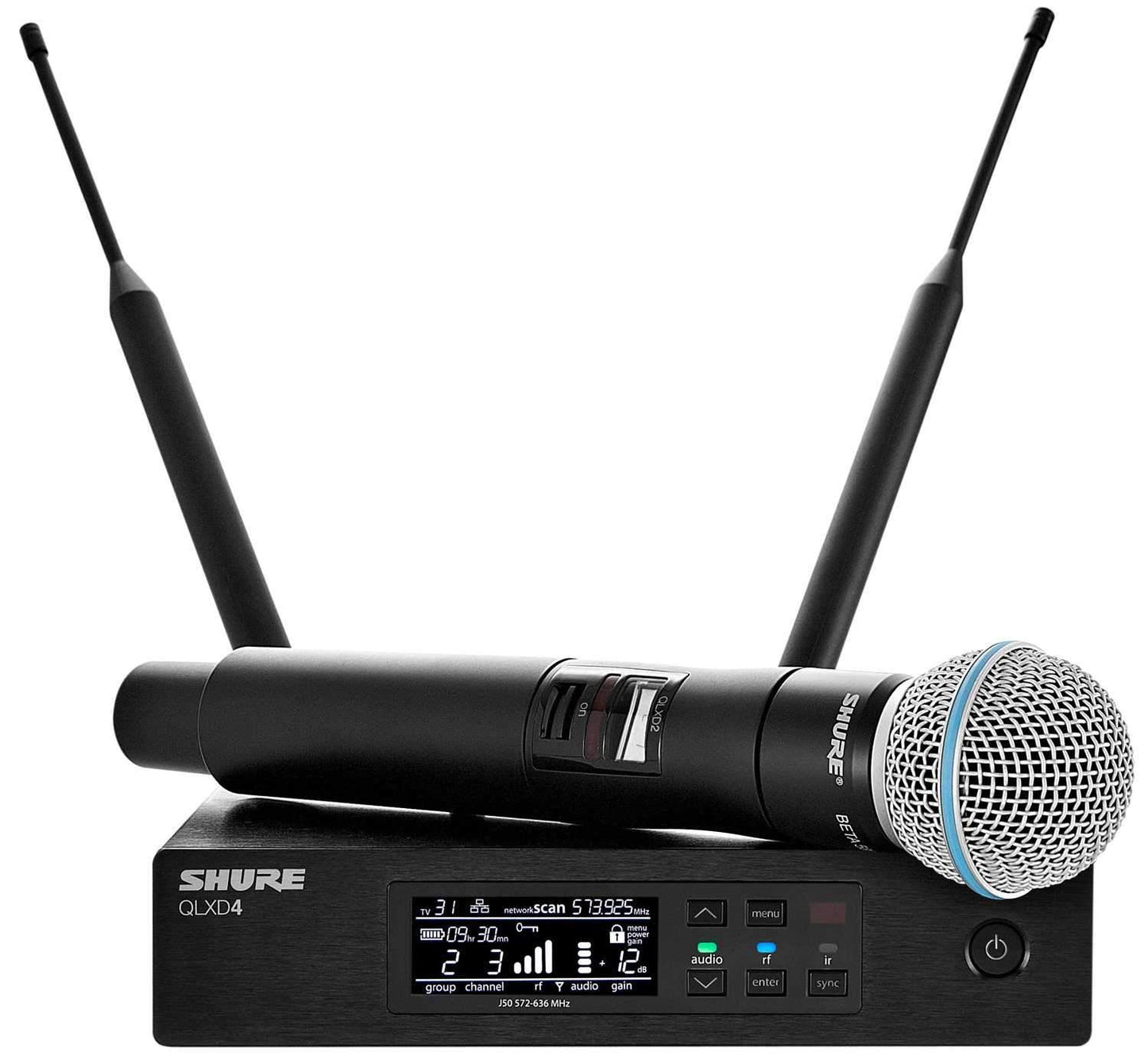 Shure QLXD Wireless Handheld Mic System with Beta 58 - PSSL ProSound and Stage Lighting