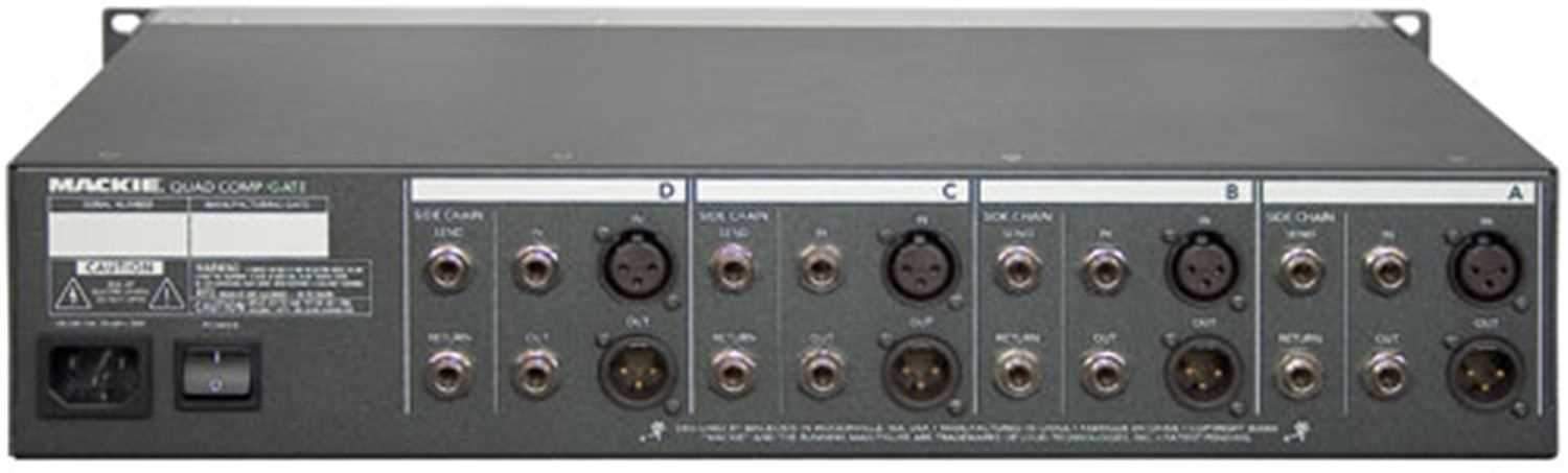 Mackie QUAD-COMP-GATE 4Ch Digital Compressor/Gate