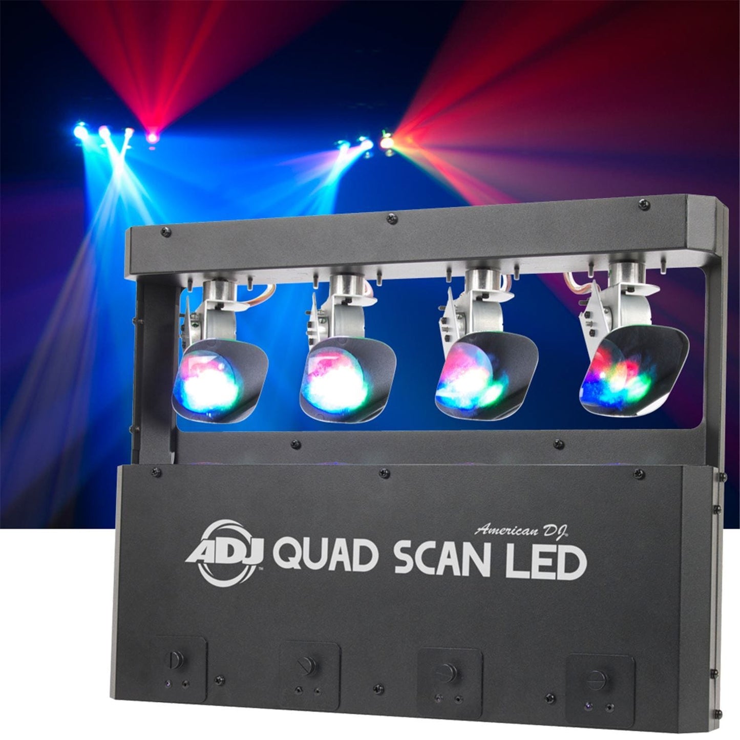 American DJ Quad Scan LED 4 x 3 Watt RGB Scanner - PSSL ProSound and Stage Lighting