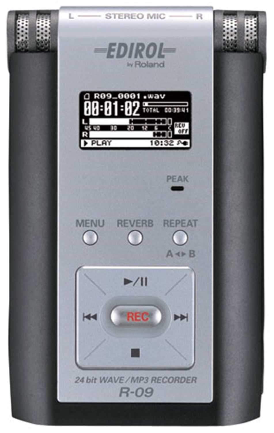 Edirol R-09 Compact 24-Bit Wav/Mp3 Recorder - PSSL ProSound and Stage Lighting