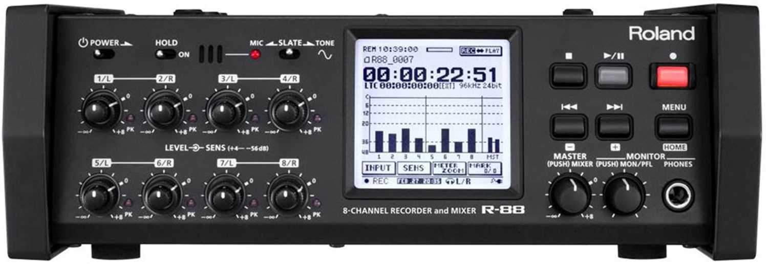 Roland R88 8 Channel Pro Recorder And Mixer - PSSL ProSound and Stage Lighting