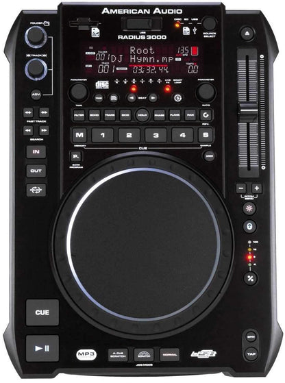 American DJ Radius 3000 CD/MP3/SD/SDHC/ USB Player - PSSL ProSound and Stage Lighting