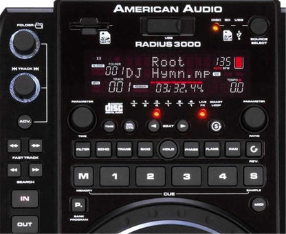 American DJ Radius 3000 CD/MP3/SD/SDHC/ USB Player - PSSL ProSound and Stage Lighting