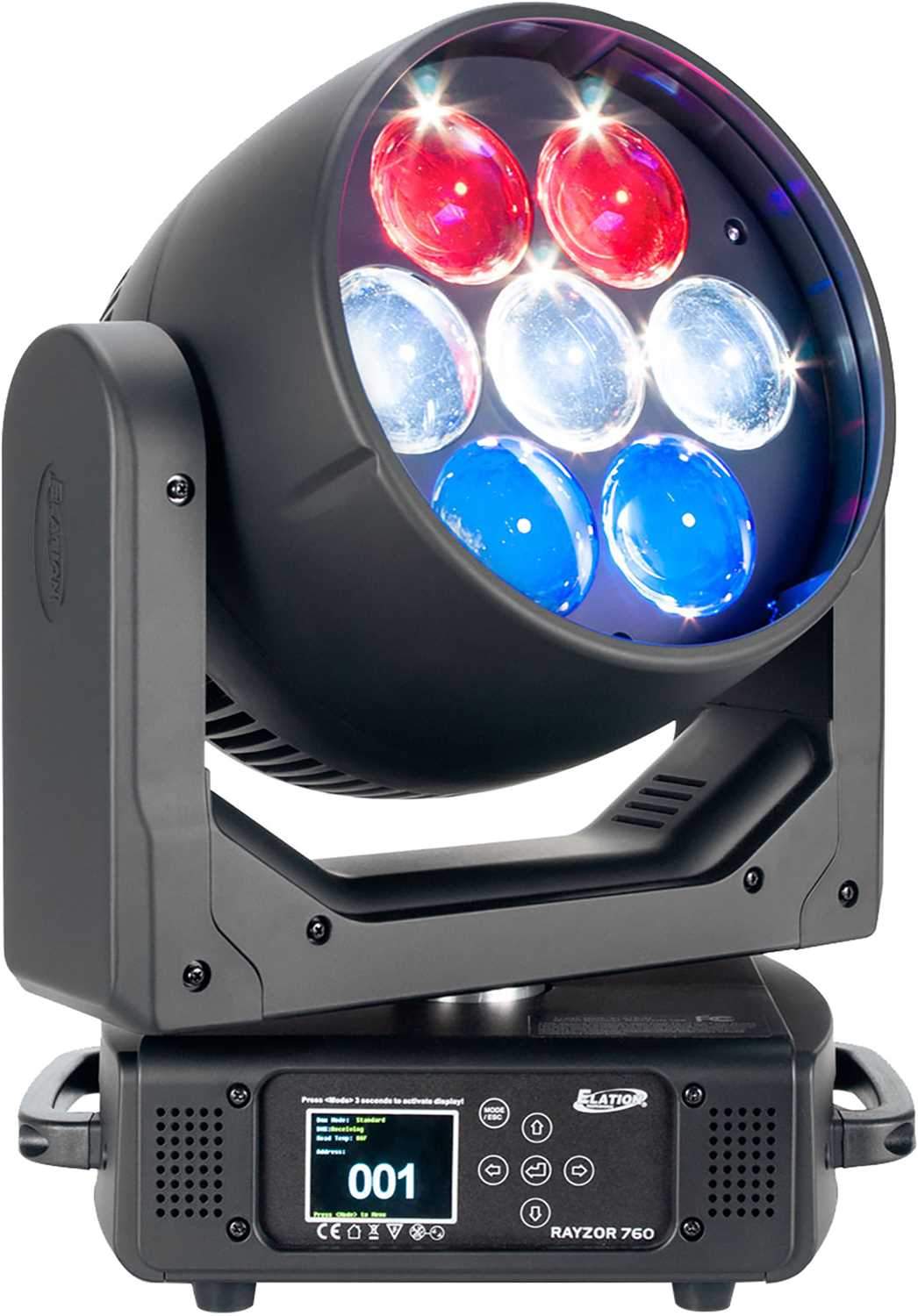 Elation RAYZOR 760 RGBW Moving Head with SparkLED System – Solotech