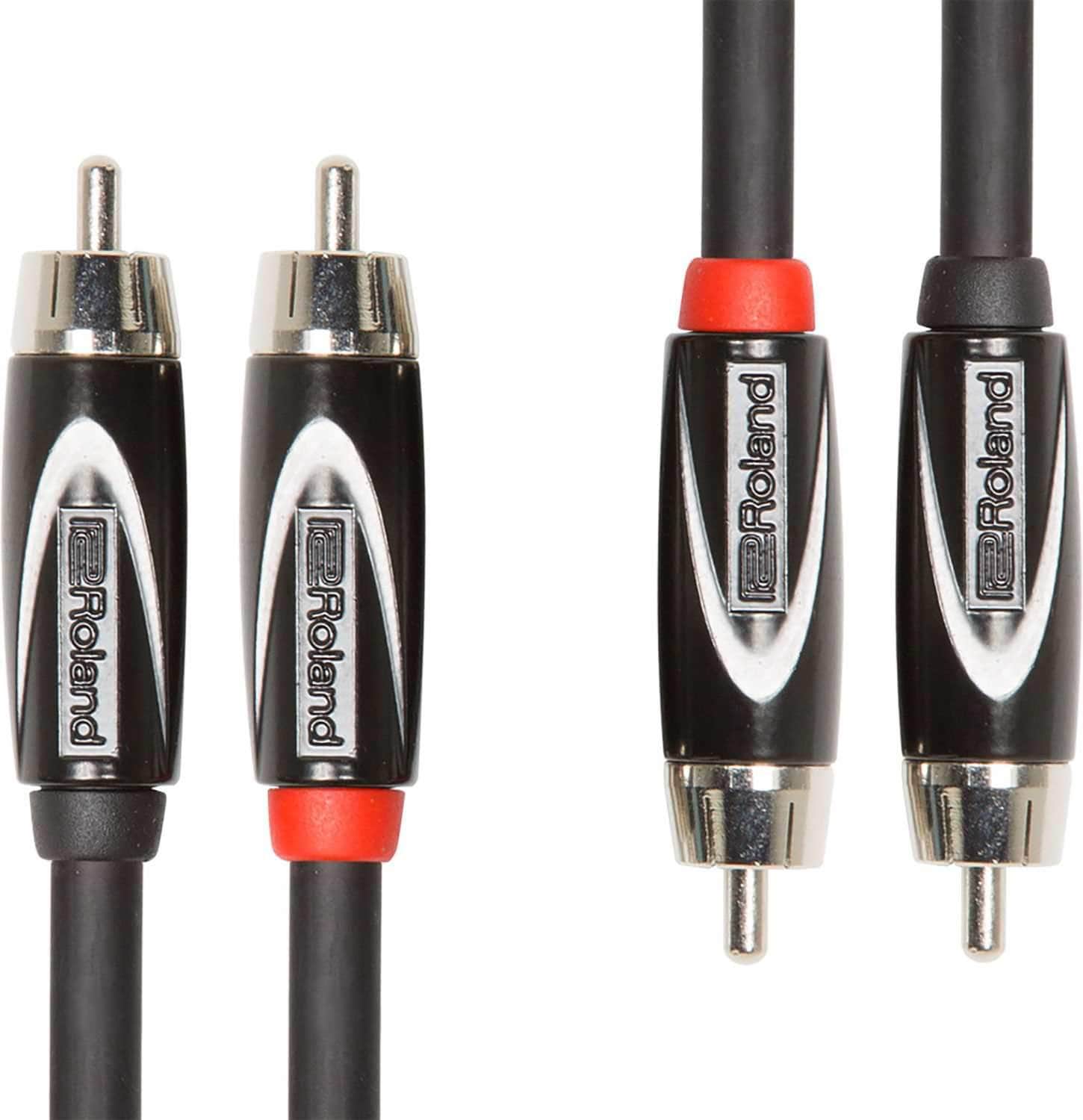 Roland RCC-15-2R2R 15ft Dual RCA to RCA Cables - PSSL ProSound and Stage Lighting