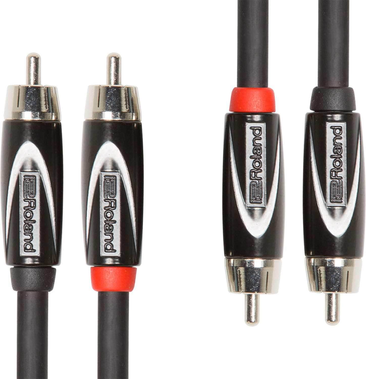 Roland RCC-3-2R2R 3ft Dual RCA to RCA Cables - PSSL ProSound and Stage Lighting