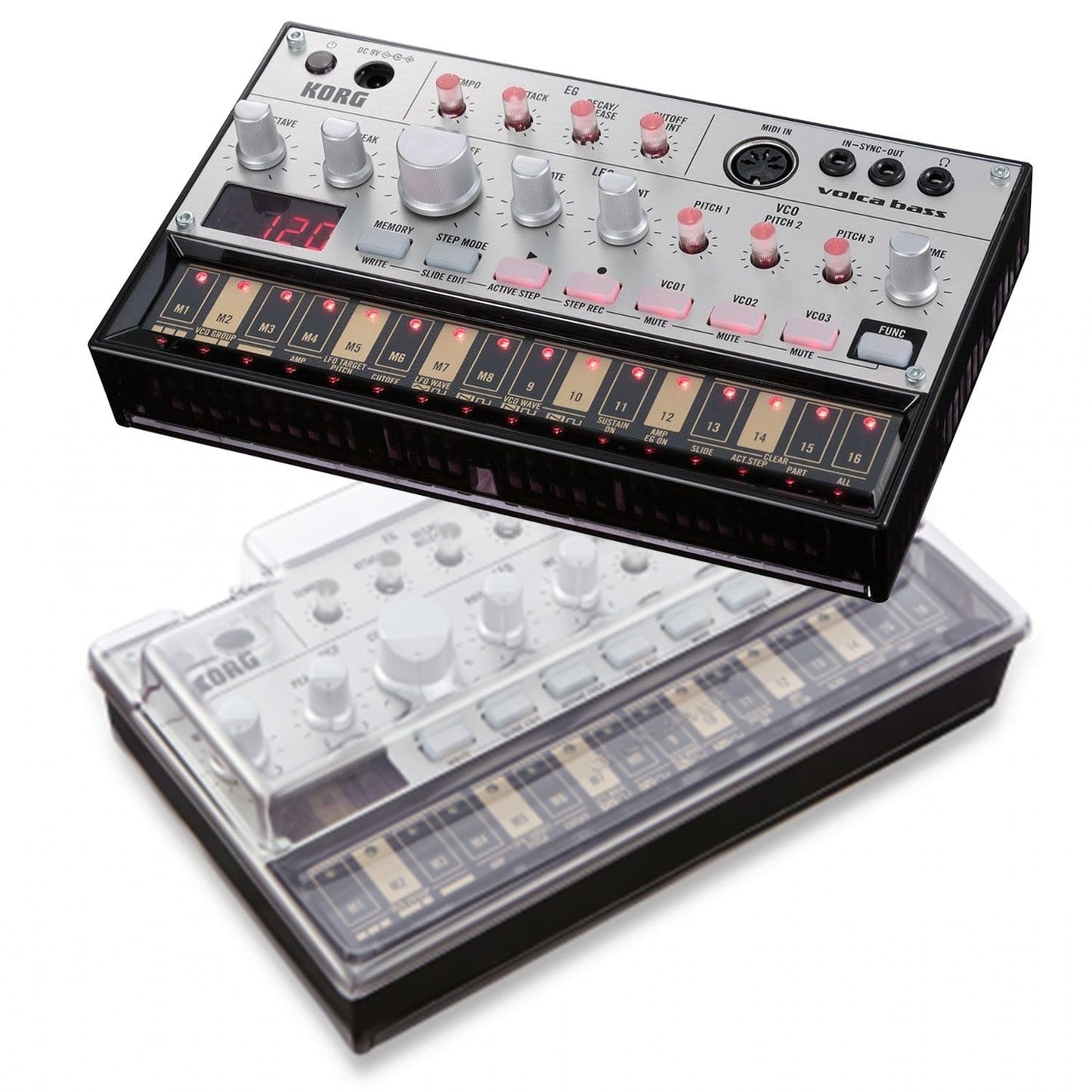 Korg Volca Bass True Analog Bass Machine & Decksaver - PSSL ProSound and Stage Lighting