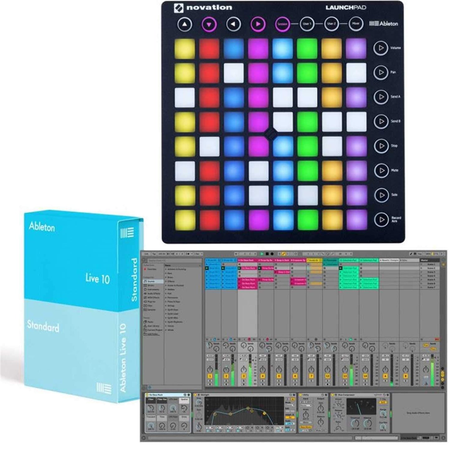 Novation Launchpad S MK2 USB Controller for Ableton with Live Software - PSSL ProSound and Stage Lighting