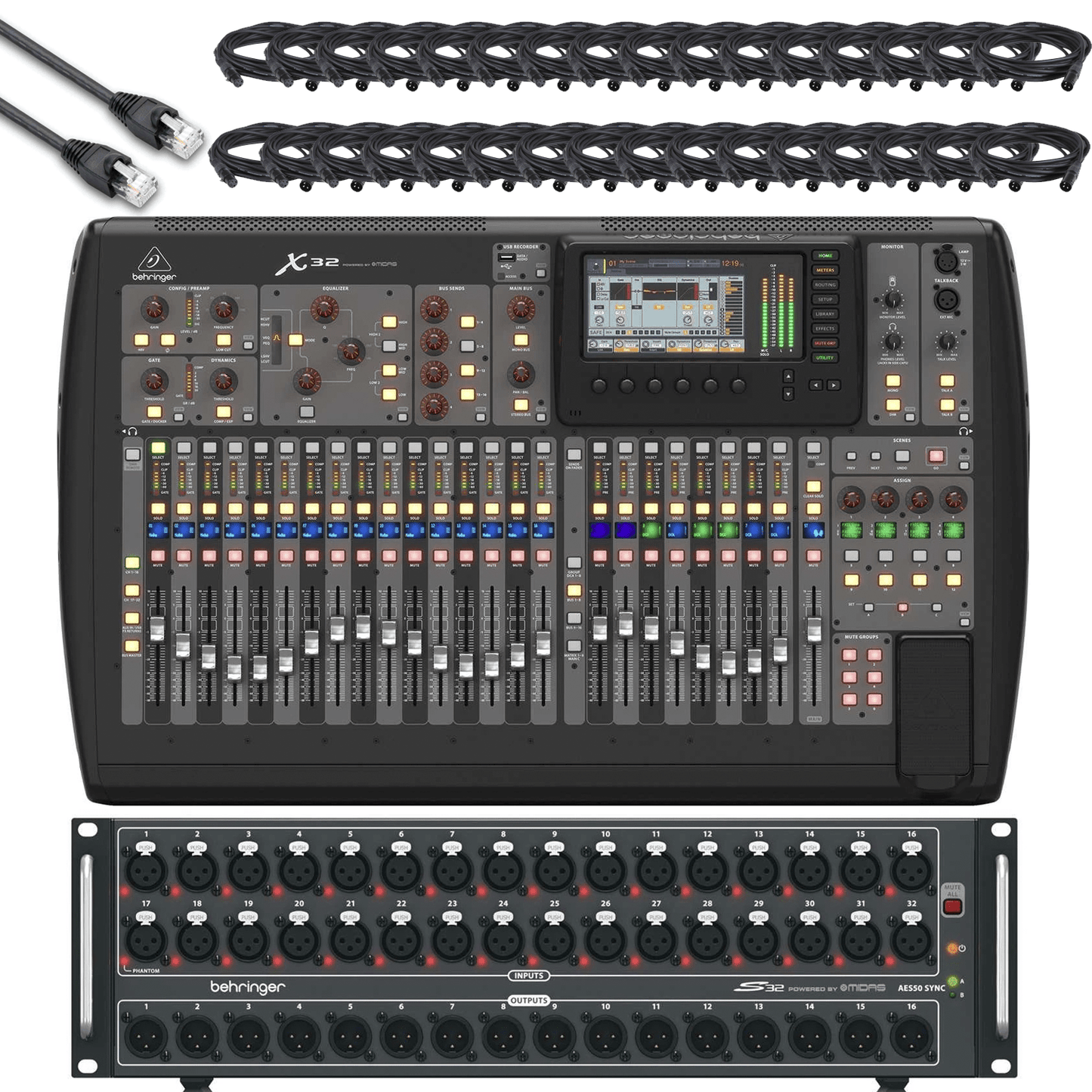 Behringer X32 & S32 Cat 5 Digital Stage Box Bundle - PSSL ProSound and Stage Lighting