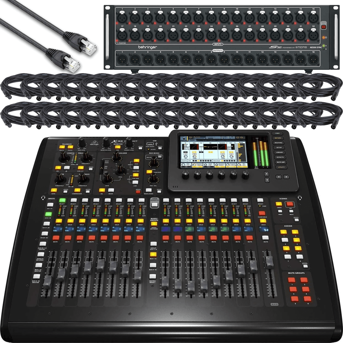 Behringer X32 Compact & S32 Stage Box Bundle - PSSL ProSound and Stage Lighting