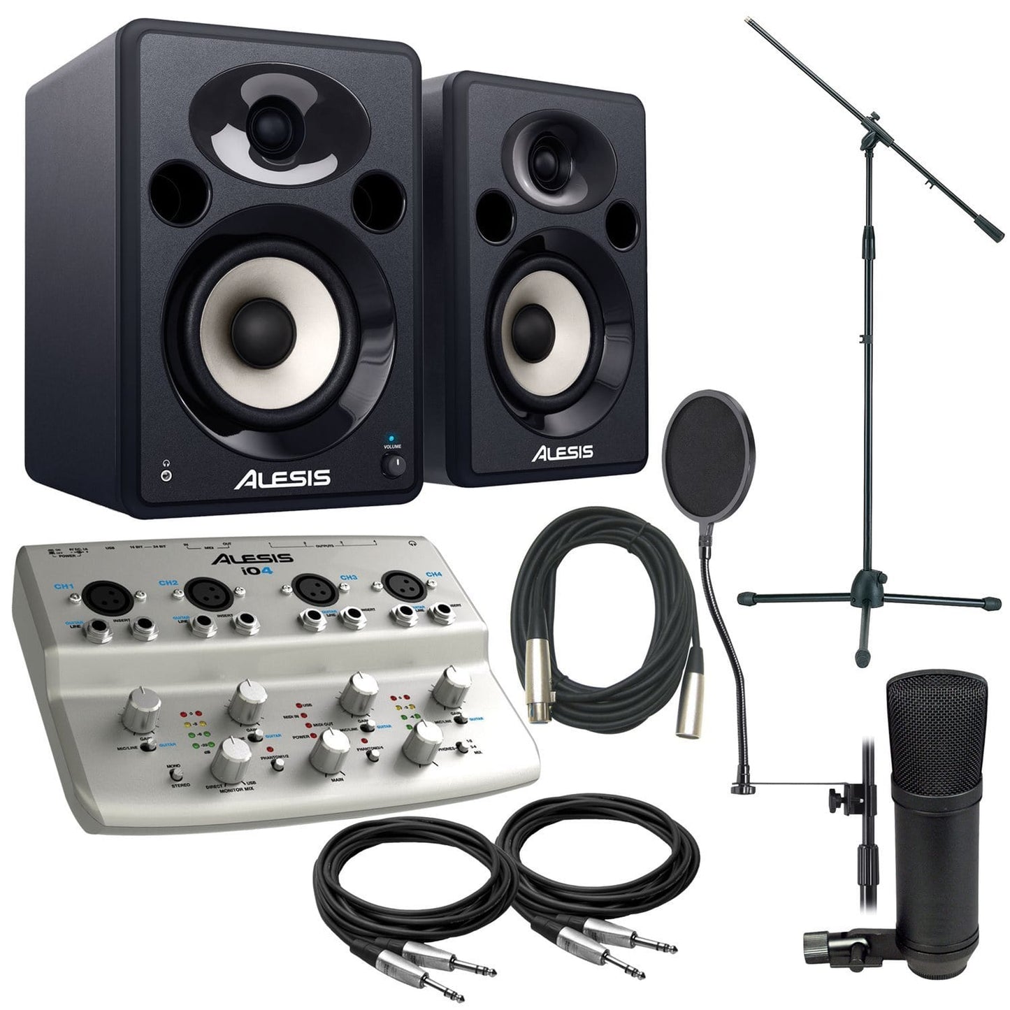 Alesis IO4 & Elevate 5 with SP1 Recording Package | Solotech