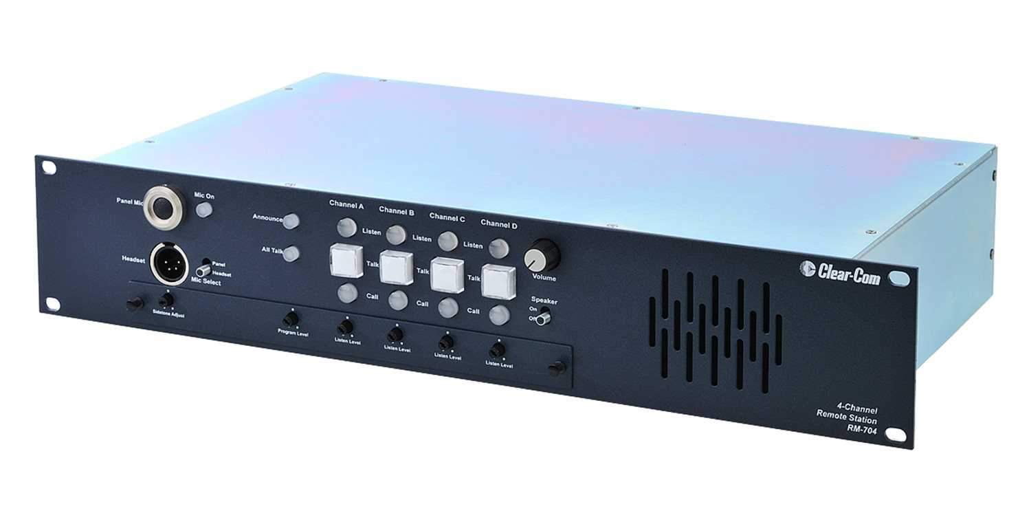 Clear-Com 4-Channel Remote Station Rack Mount – Solotech