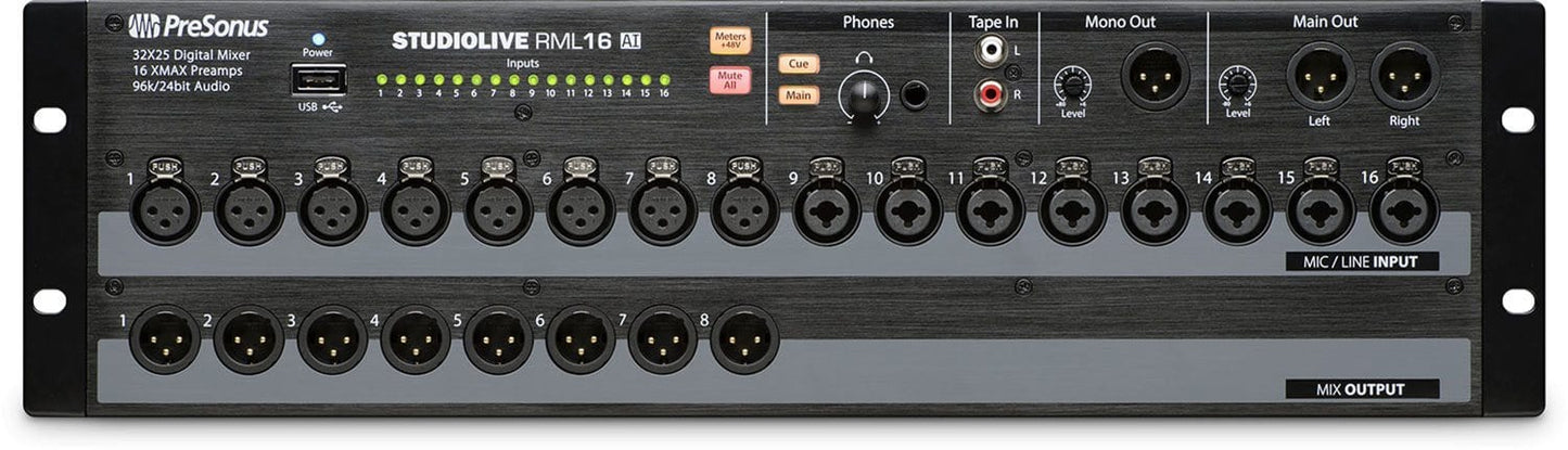 PreSonus StudioLive RML 16AI 16-Channel Rack-Mount Digital Mixer - PSSL ProSound and Stage Lighting