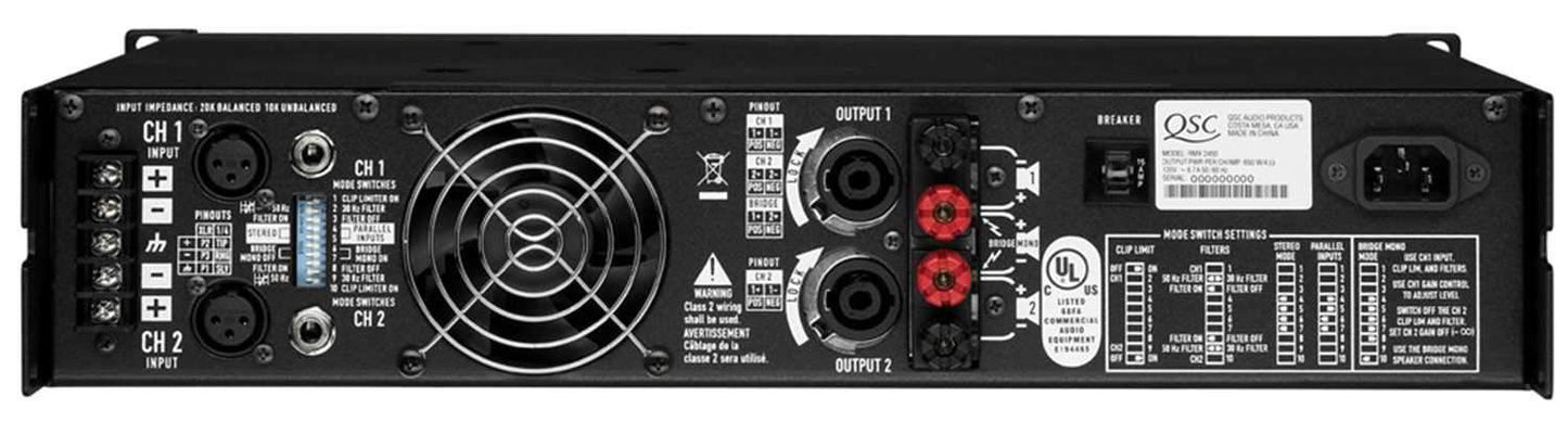 QSC RMX2450 Power Amplifier - PSSL ProSound and Stage Lighting