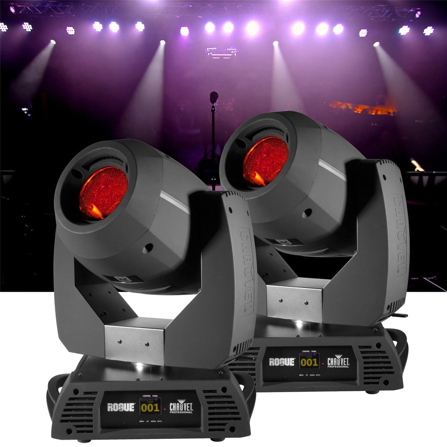 Chauvet Rogue R2 LED Spot 2 Pack with Flight Case - PSSL ProSound and Stage Lighting