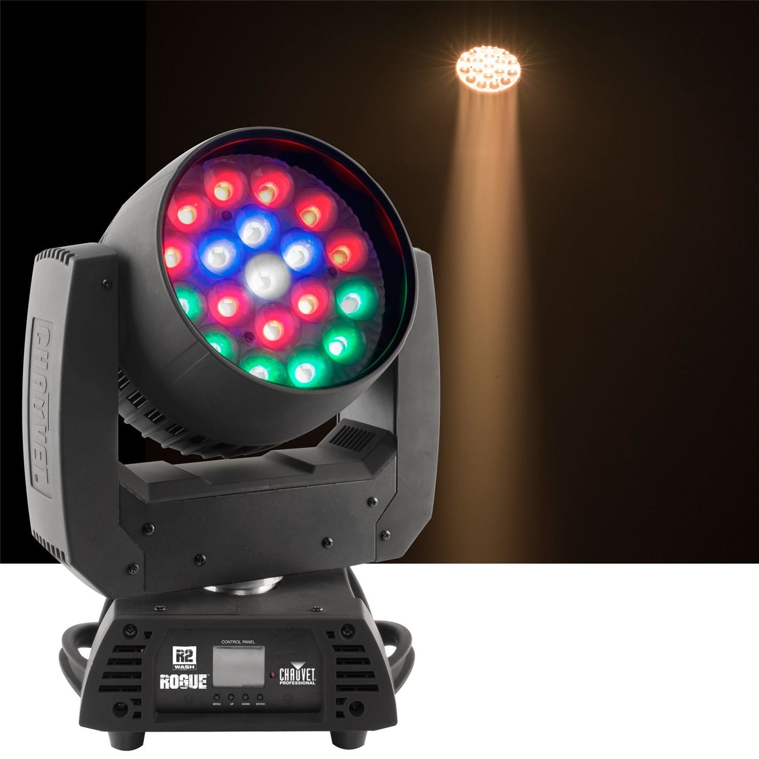 Chauvet Rogue R2 Wash 19x15-Watt RGBW LED Moving Head Light - PSSL ProSound and Stage Lighting