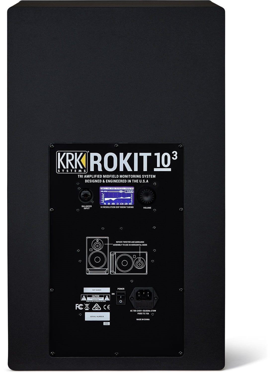 KRK RP103 G4 ROKIT 10-Inch 3-Way Powered Studio Monitor - PSSL ProSound and Stage Lighting