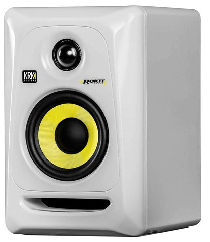 KRK ROKIT RP4-G3W 4-Inch White Powered Monitor - PSSL ProSound and Stage Lighting