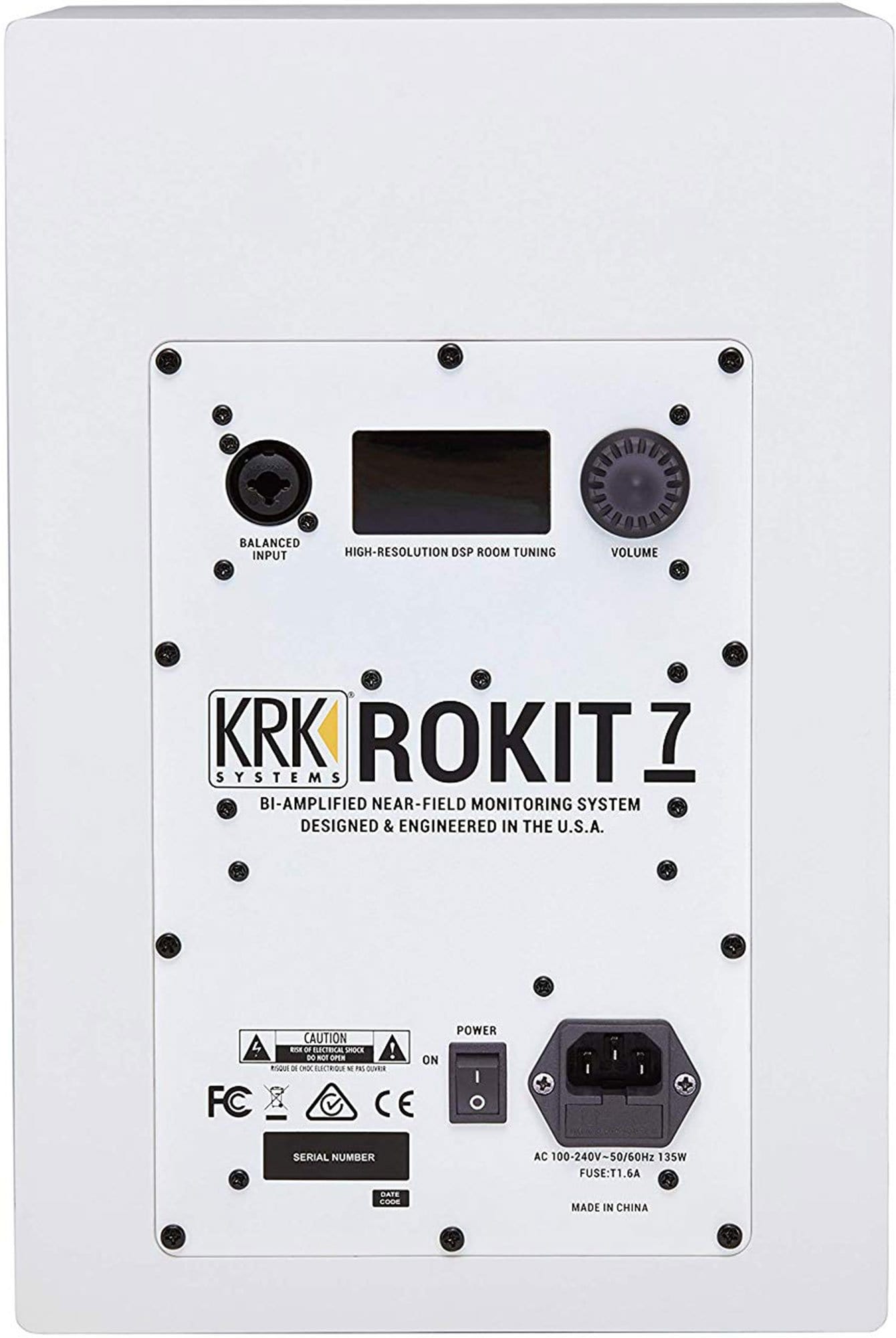 KRK RP7G4 Rokit White Noise 7-Inch Powered Studio Monitor (In White) - PSSL ProSound and Stage Lighting