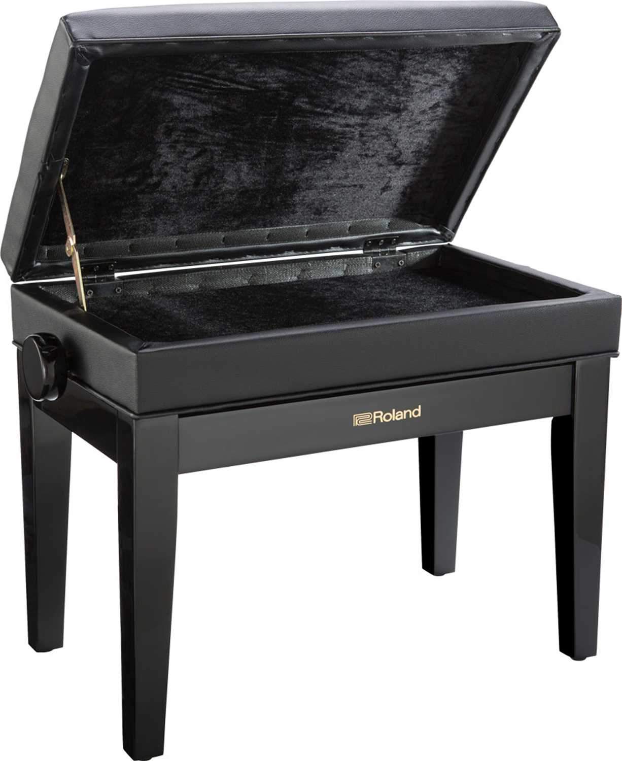 Roland RPB-400PE Polished Ebony Vinyl Piano Bench - PSSL ProSound and Stage Lighting