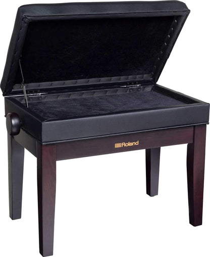 Roland RPB-400RW Piano Bench Rosewood Vinyl Seat - PSSL ProSound and Stage Lighting