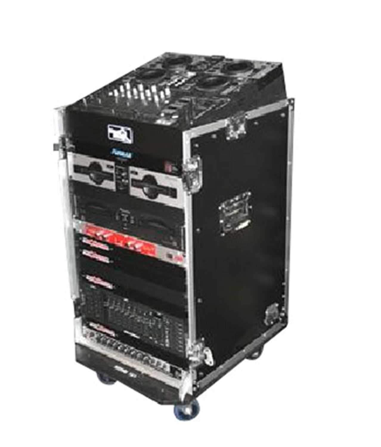 Road Ready RR11M16UC 11U Slant 16U Vert Castors - PSSL ProSound and Stage Lighting