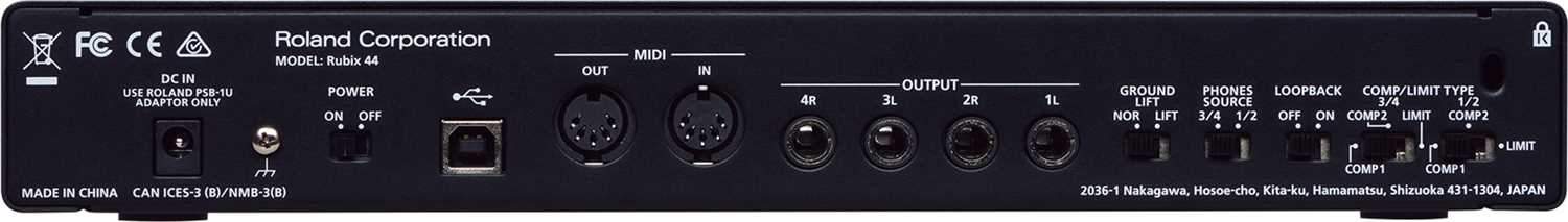 Roland RUBIX44 USB Audio Interface - PSSL ProSound and Stage Lighting