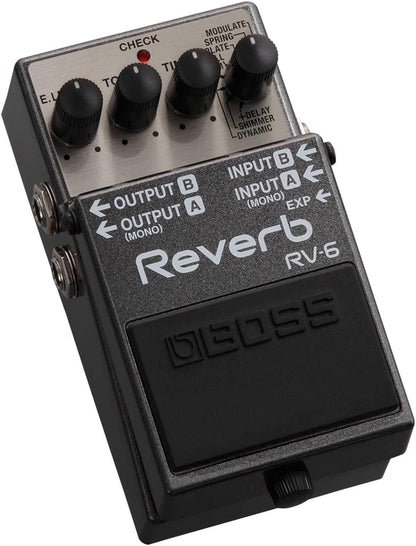 Boss RV-6 Digital Reverb Pedal - PSSL ProSound and Stage Lighting