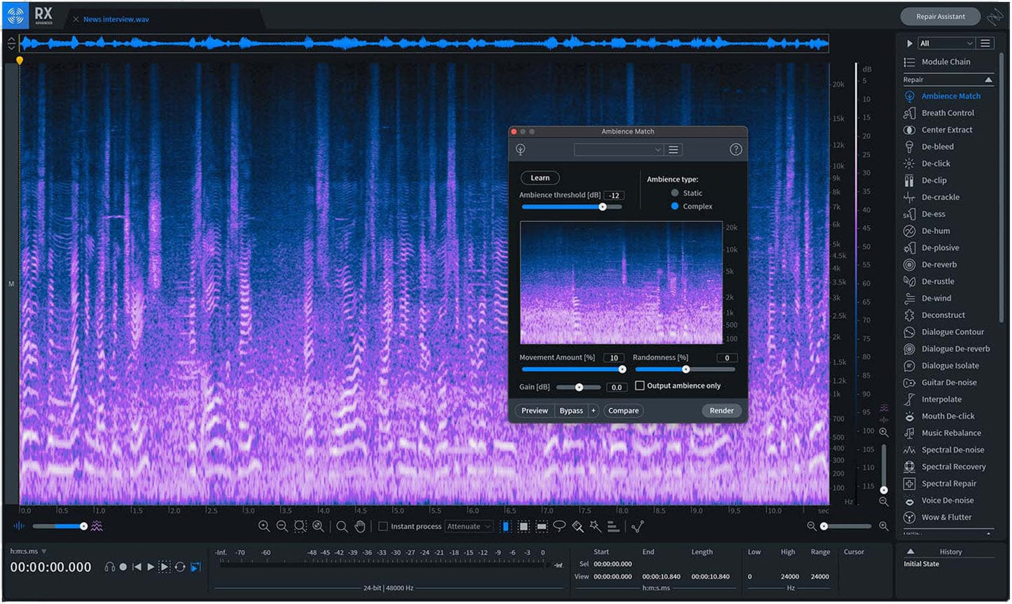 iZotope RX 9 Advanced- Professional Complete Audio Repair - PSSL ProSound and Stage Lighting