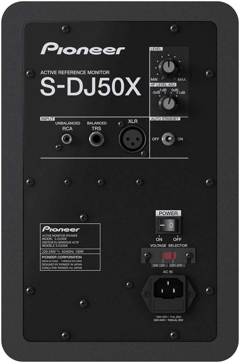 Pioneer SDJ50X Powered Studio Monitor Each - PSSL ProSound and Stage Lighting