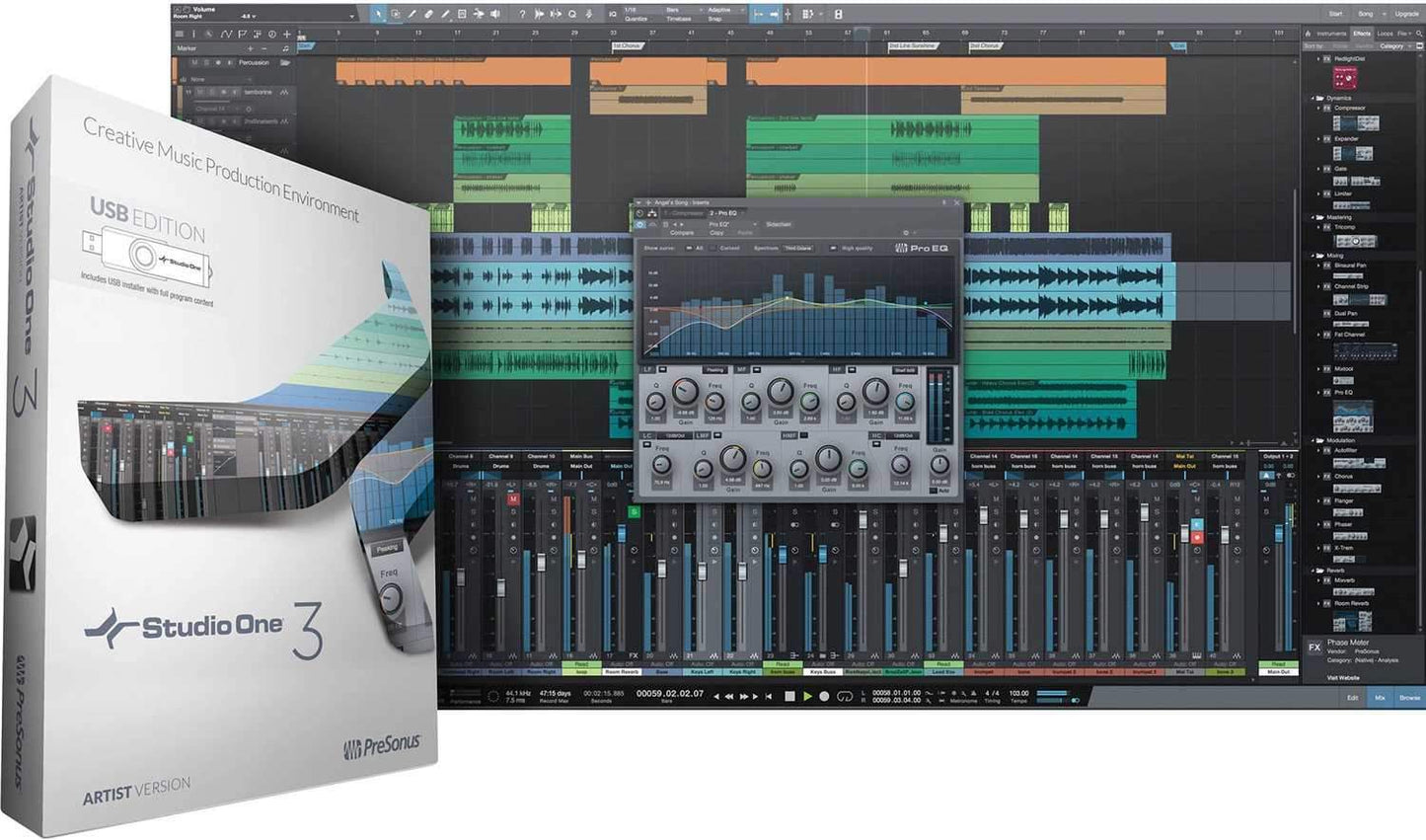 PreSonus S1 Artist 3.0 Software w USB Media Stick - PSSL ProSound and Stage Lighting