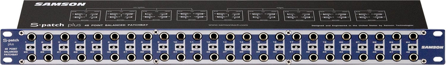 Samson SA-SPATCHPLUS 48 Point Patch Bay - PSSL ProSound and Stage Lighting