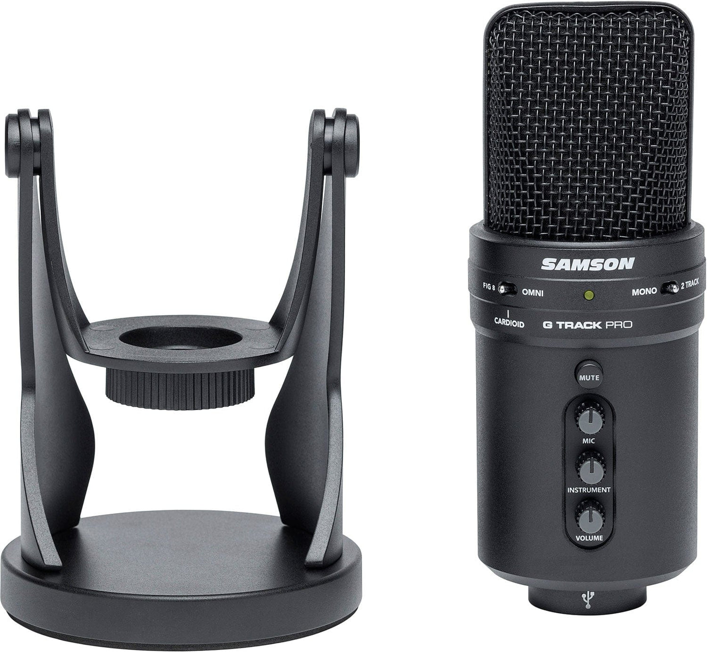 Samson SAGM1UPRO USB 24-Bit Multi Pattern Studio Condenser Mic with Audio Interface - PSSL ProSound and Stage Lighting