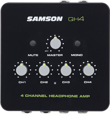 Samson QH4 4-Channel Headphone Amplifier - PSSL ProSound and Stage Lighting