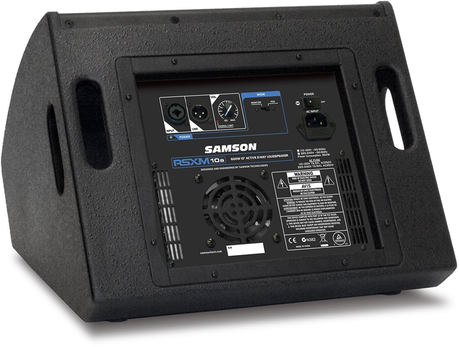 Samson RSXM10A 10-inch 2-Way Powered Stage Monitor - PSSL ProSound and Stage Lighting