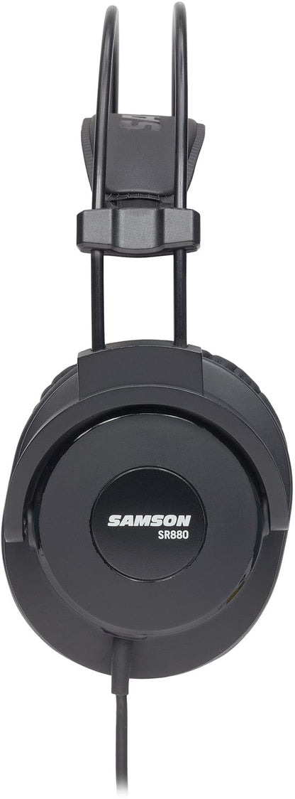 Samson SASR880 Closed Back Over-Ear Headphones 50mm Neodynium Drivers Protein Leather Pads - PSSL ProSound and Stage Lighting