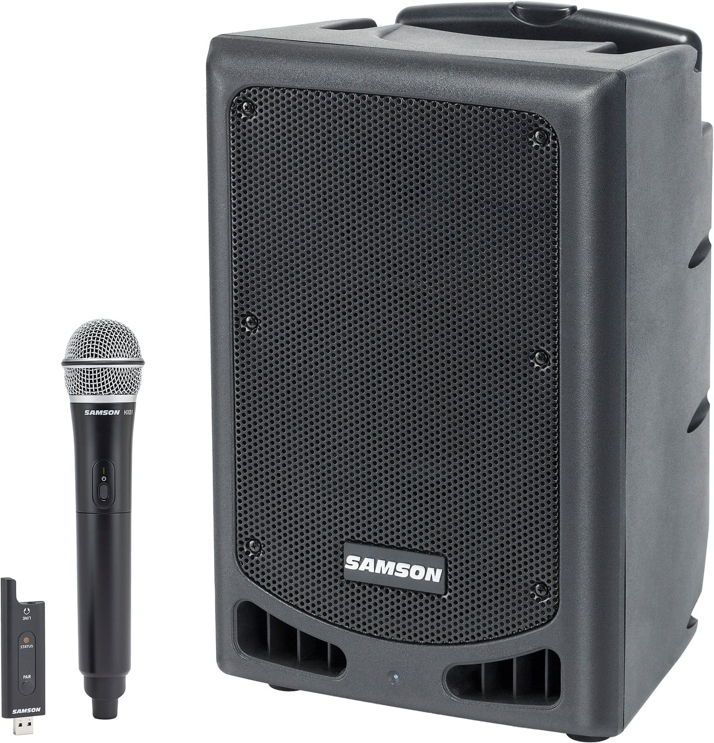 Samson SAXP208W Portable PA 200-Watts 2-Way 8-Inch Woofer w/ Bluetooth and Wireless HH Mic - PSSL ProSound and Stage Lighting