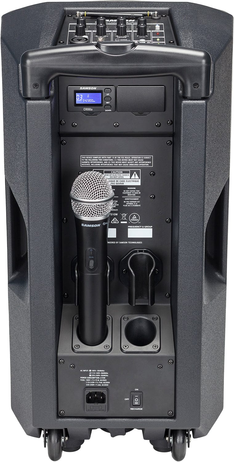 Samson SAXP310W-K Portable PA 300-Watts 2-Way 10-Itch Woofer w/ Bluetooth at K Band Wireless - PSSL ProSound and Stage Lighting