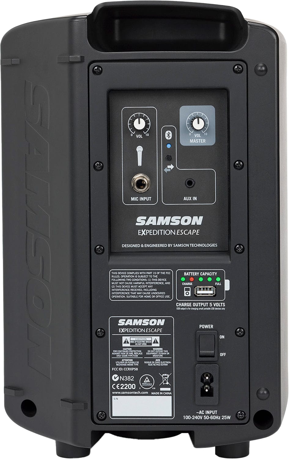 Samson SAXPESCP Portable PA 50-Watts 2-Way 6-Inch woofer Bluetooth 2-Channel Mixer - PSSL ProSound and Stage Lighting