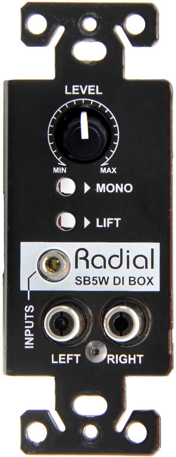 Radial SB-5W WallDI Wall-mount Stereo DI - PSSL ProSound and Stage Lighting