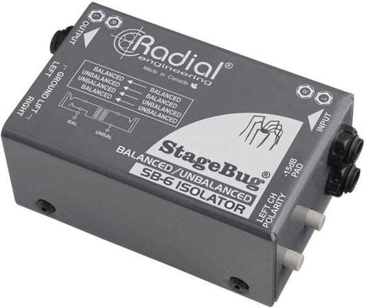 Radial SB-6 Compact Stereo Passive Isolator - PSSL ProSound and Stage Lighting