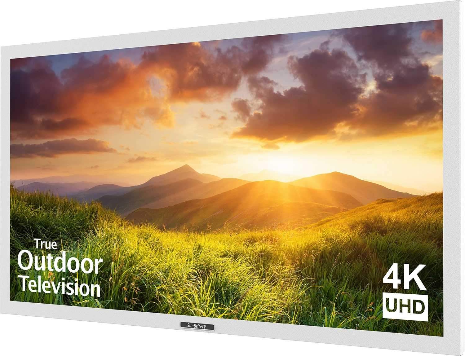 SunBriteTV Signature Series 55-In 4K Ultra HD Landscape TV - White - PSSL ProSound and Stage Lighting