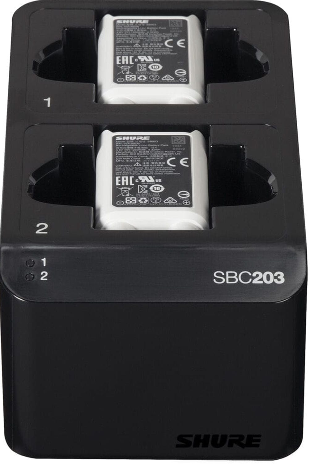 Shure SBC203 Dual Docking Station for SLX-D Transmitters and SB903