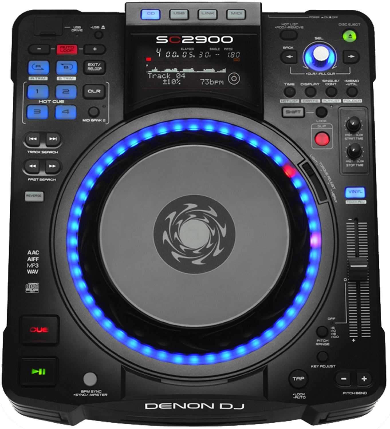 Denon DJ DN-SC2900 Digital Media Player & Controller - PSSL ProSound and Stage Lighting