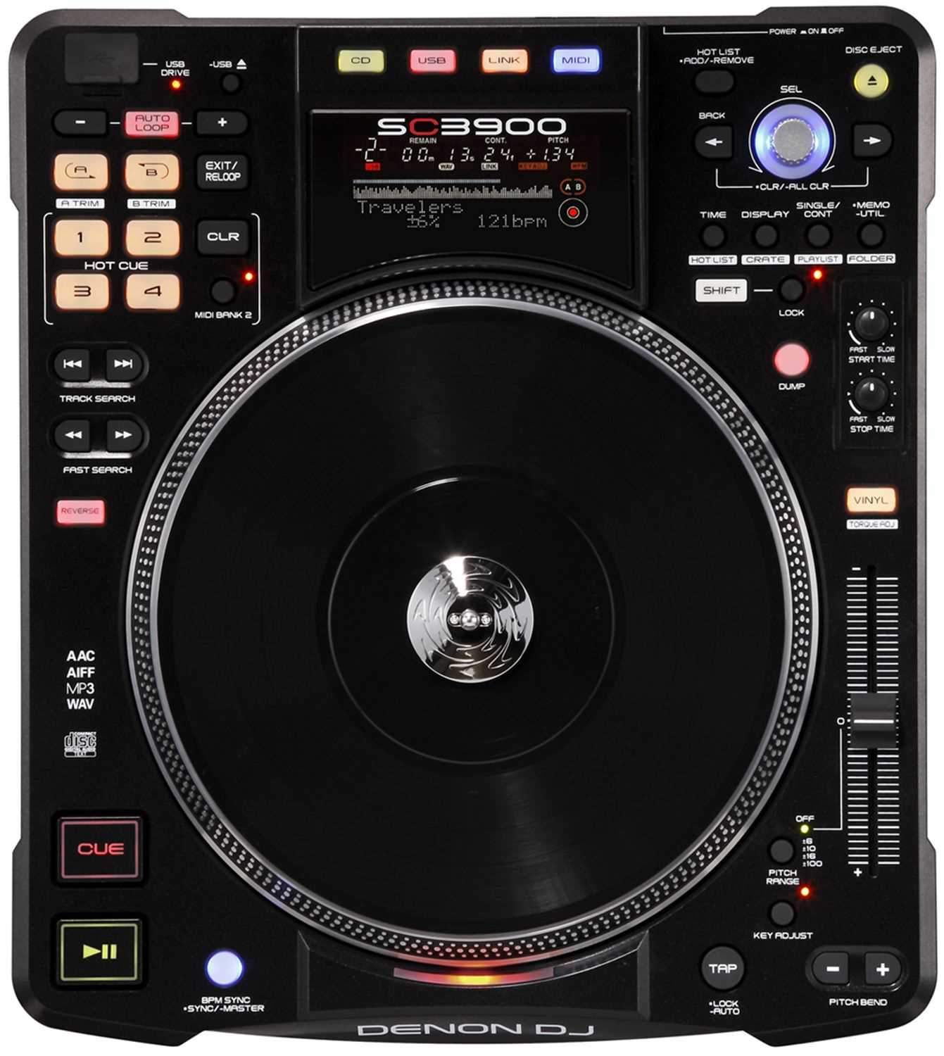 Denon DJ DN-SC3900 Digital Media Player & Controller - PSSL ProSound and Stage Lighting