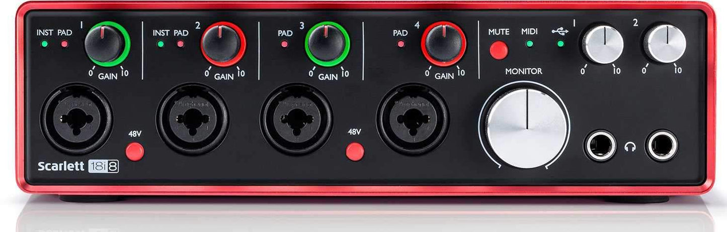 Focusrite Scarlett 18i8 USB 2.0 Audio Interface - PSSL ProSound and Stage Lighting