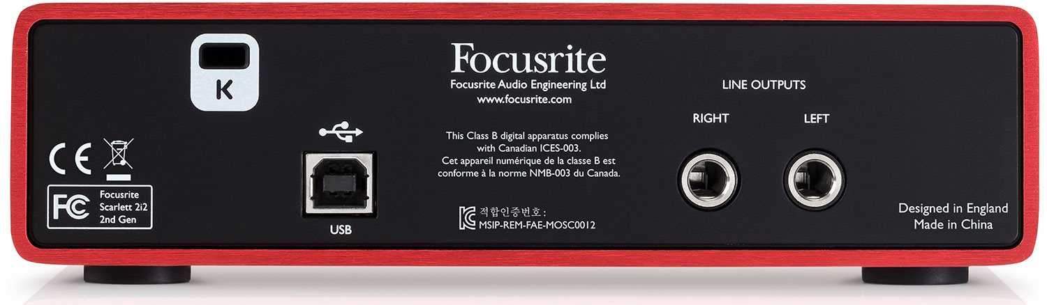 Focusrite Scarlett 2i2 USB 2.0 Audio Interface