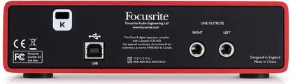 Focusrite Scarlett 2i2 USB 2.0 Audio Interface - PSSL ProSound and Stage Lighting