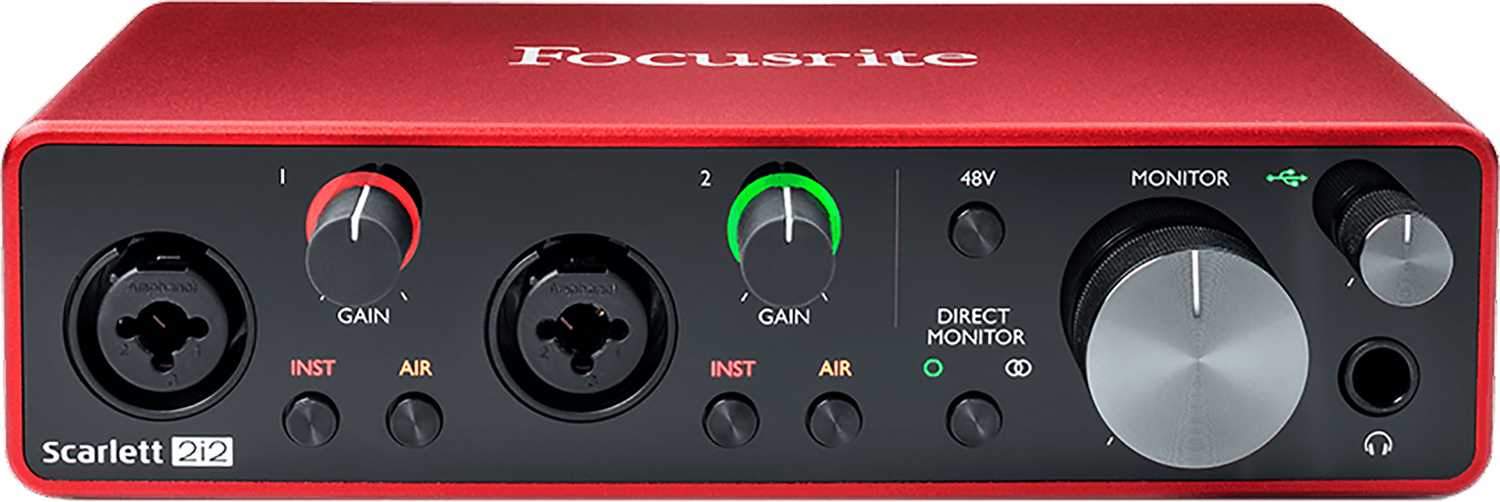 Focusrite Scarlett 2i2-3G USB Audio Interface - PSSL ProSound and Stage Lighting